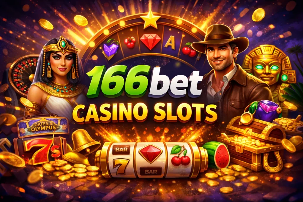 166bet Casino Slots no Brasil com Jogos populares, rolos de slot, moedas douradas, interface moderna e experiência online adaptada ao App